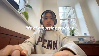 week in my life as a nursing student at upenn, stressful peds clinical, sim labs, college study 🩹🩻