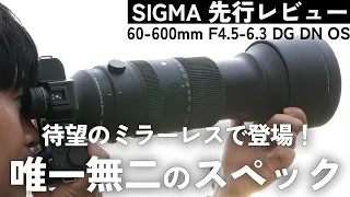 【先行レビュー】SIGMA Sports 60-600mm F4.5-6.3 DG DN OS、撮影の使用感、外観を詳しく紹介します【唯一無二】