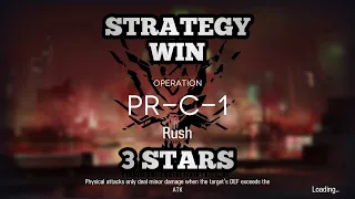 Arknights | Operation PR-C-1 | Strategy Win 3 Stars | Game Play