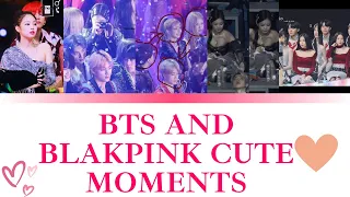 bts and blackpink cute moments together💕#blackpinkedit#bts#ytshorts#trendingshorts