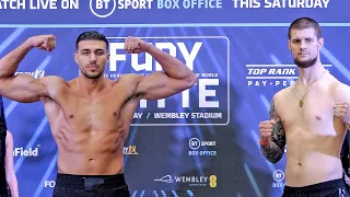 Tommy Fury vs Daniel Bocianski  • FULL WEIGH IN & FINAL FACE OFF •  BT Sport & Frank Warren Boxing