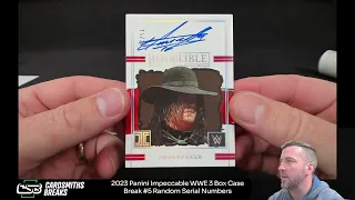 2023 Panini Impeccable WWE 3 Box Case Break #5