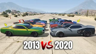 GTA 5 ONLINE - 2013 MUSCLE CARS VS 2020 MUSCLE CARS (WHICH IS FASTEST?)