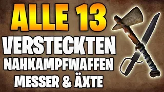 Red Dead Redemption 2: ALLE 13 Versteckten Nahkampf Waffen | Fundort Alle Äxte, Messer & Schwerter