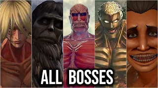 Attack on Titan Wings of Freedom - All Bosses (With Cutscenes and Ending)