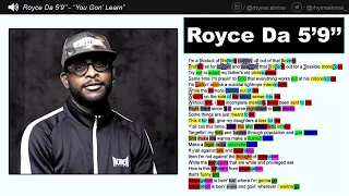 Royce Da 5'9''s verse on Eminem's "You Gon' Learn"
