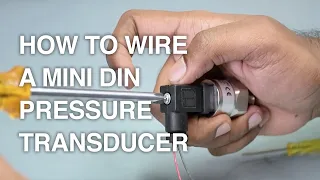 How to wire a Mini DIN Pressure Transducer