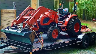 Loading the Tractor on my New Trailer | Kioti CK2610 | 20’ Trailer