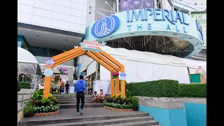 [4K] Walk inside "Imperial World Samrong" shopping mall on the evening, Samut Prakan