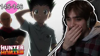 Gon Sees Ging!! hunter x hunter Episode 145-146 Reaction!!