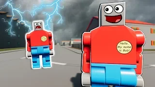 Idiot Gets Struck by Lightning and Turns into a Youtuber in Brick Rigs Multiplayer!