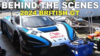 BEHIND THE SCENES of the 2024 British GT cars | Oulton Park Circuit