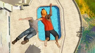 GTA 5 Jumps/Falls Ragdolls Compilation #1 (Euphoria physics - Funny Moments)