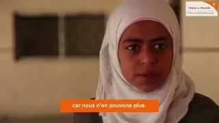 Dounia, petit fille syrienne réfugiée au Liban, témoigne