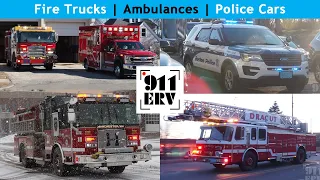 Fire Trucks, Ambulances, and Police Cars Responding Compilation | February 2023