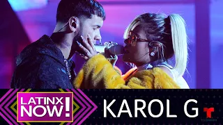 Entrevista: Karol G afirma que no hay competencia con su novio Anuel AA | Latinx Now!