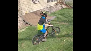 Boy Races Through Homemade BMX Track || ViralHog