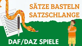 Sätze basteln | DaF/DaZ Spiele | Satzbau spielerisch erlernen | Deutschunterricht