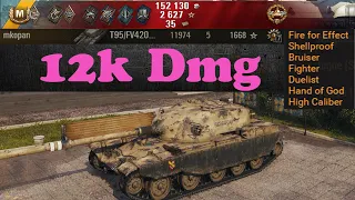 T95/FV4201 Chieftain 🔝 12k dmg, 2.3k block, 1.3k assist, 5 Kills  🔝 World of Tanks ✔️