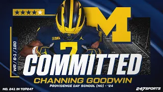 WATCH: 4-star WR Channing Goodwin commits to Michigan Wolverines