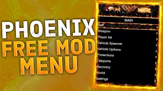 GTA 5 Online 1.58 Phoenix Mod Menu | MONEYGLITCH | GTA 5 Mod Menu PC | Free Download+Tutorial 2022