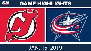 NHL Highlights | Devils vs. Blue Jackets - Jan. 15, 2019