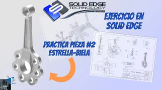 Ejercicio PRACTICO en Solid Edge 2024 | Tutorial | PASO A PASO