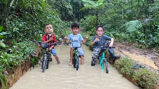 FIZ TRILHA DE BICICLETA COM OS INSCRITOS.