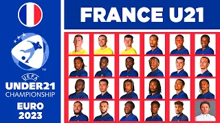 FRANCE U21 SQUAD EURO 2023 | UEFA UNDER 21 CHAMPIONSHIP GEORGIA - ROMANIA 2023