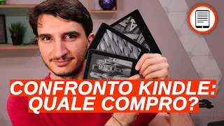 Quale KINDLE comprare?  Un confronto tra Kindle, Kindle Paperwhite e Kindle Oasis