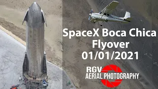 SpaceX Boca Chica Flyover, Starship SN9 Awaits Static Fire