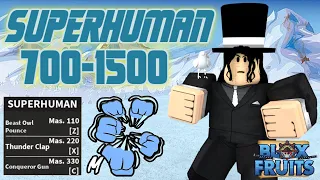 Noob to Pro using SUPERHUMAN in Bloxfruits|Roblox