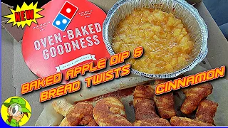 Domino's® 🎲 BAKED APPLE DIP & CINNAMON BREAD TWISTS Review 🍎🥧🫕✨🪢 | Peep THIS Out! 🕵️‍♂️