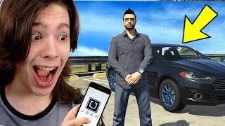 JOGANDO GTA 5 COMO MOTORISTA DO UBER!! (Incrível)