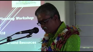 Fijian Assistant Minister for Agriculture Opening of the Land Care Preparedness Workshop