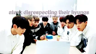 ateez disrespecting their hyungs for almost 5 minutes