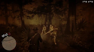 RDR2 Creepy Night Folk Encounter 02