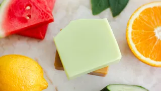 Making soap with fresh ingredients🍉🥥🍋🥒🍊 A compilation