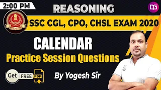 Calendar Reasoning Tricks in Hindi | SSC CGL | CPO | CHSL 2020 | Reasoning by Yogesh Sir