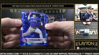 ORANGE WITT! WOW! 2022 Topps Chrome Sapphire Edition Baseball 5 Box Break #2