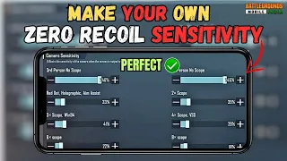 HOW TO MAKE YOUR OWN ZERO RECOIL SENSITIVITY IN BGMI 🔥 | BEST ZERO RECOIL SENSITIVITY | BGMI/PUBG.