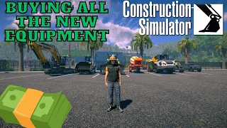 Buying All New Liebherr Equipment And Building Stands In The Spaceport DLC Construction Simulator