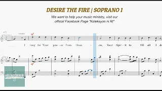 Desire the Fire | Soprano 1 | Vocal Guide by Sis. Joane Nicor