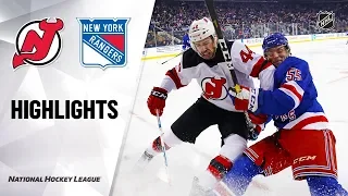 NHL Highlights | Devils @ Rangers 1/9/20