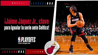 ¡Jaime Jáquez y el Heat empatan la serie contra Celtics!