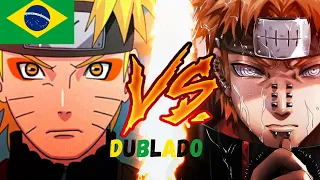 Naruto vs Pain Dublado luta épica!!!