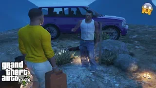 GTA 5 - DON'T go to CJ's GRAVE at 3AM (CJ's GHOST caught us)