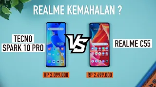 Realme C55 vs Tecno Spark 10 Pro - Sama Tapi Beda Harga