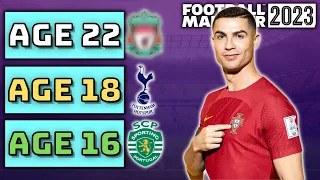I Replayed Cristiano Ronaldo's career in Football Manager 2023!