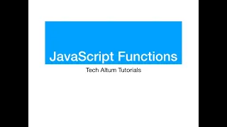 JavaScript Functions | JS Function declaration and expressions